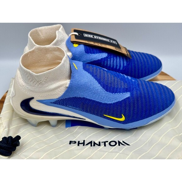 NIKE Phantom 6 High Elite Fg LV8 Racer Blue Fear HQ2328-400 NEW Tags & Bag Sz 6 main image 6